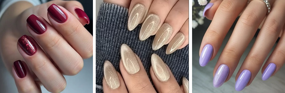Delicate autumn nails